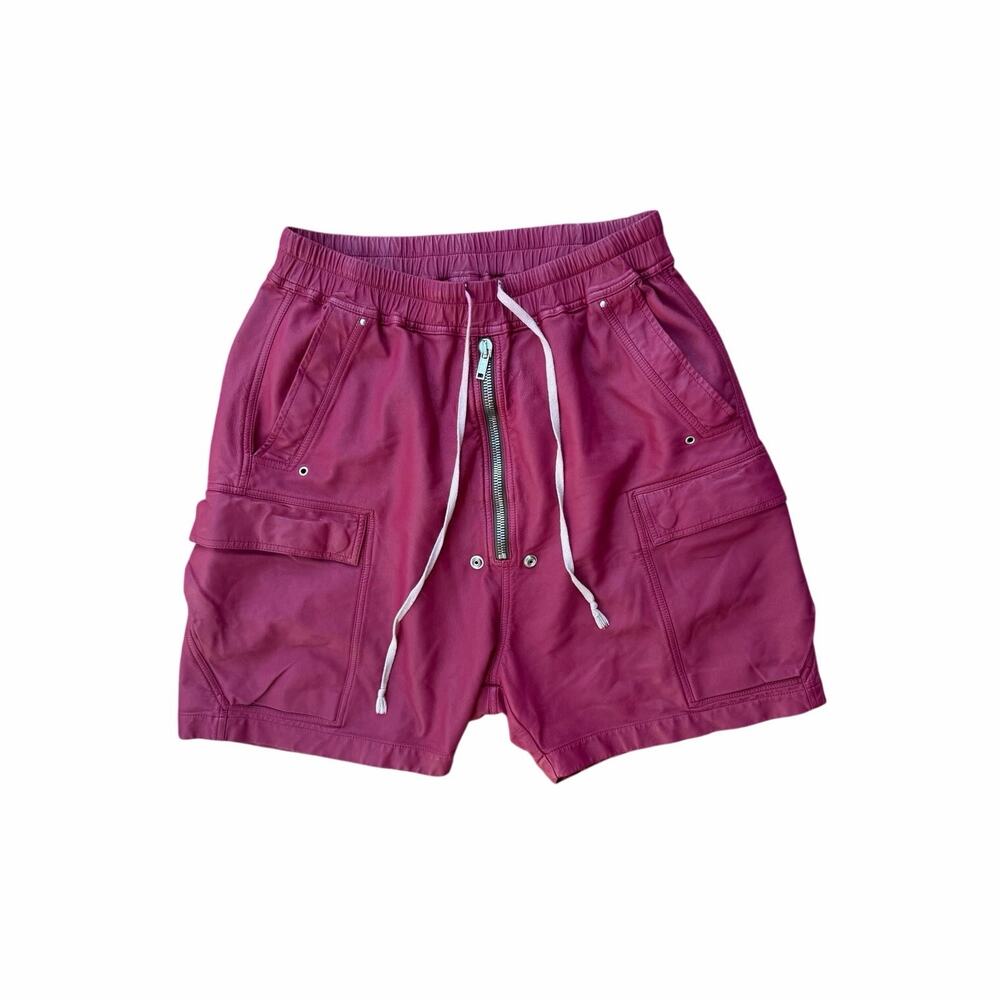 Size M - Rick Owens Cargobela Leather Shorts
